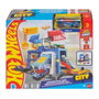 Hot Wheels - Torre Comisaría De Policía Jhl74 - Jouet Garages et Police 3 Niveaux avec Voiture 1:64 - Univers Hot Wheels City - Dès 4 ans