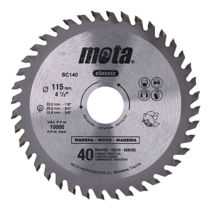 Scie circulaire widia 115mm 40 dents Scie circulaire widia 115mm 40 dents