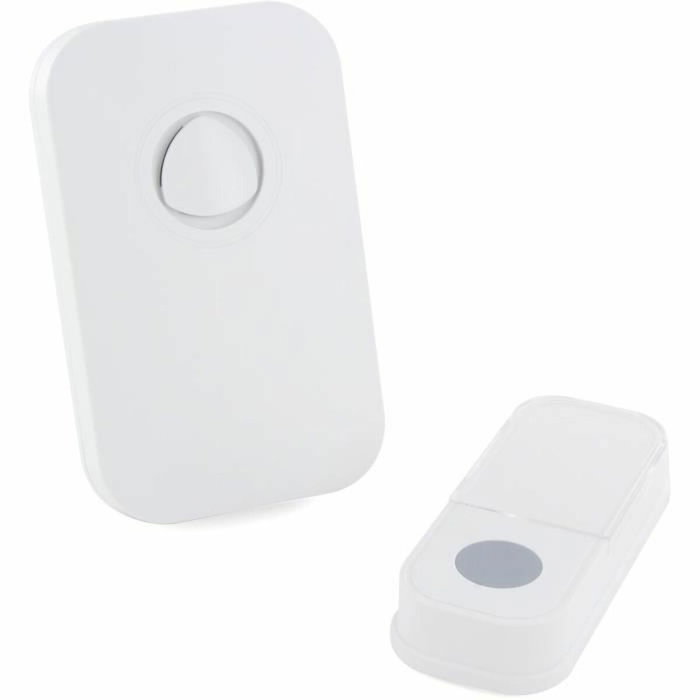 Chacon Carillon sans fil sur batterie, 120 m, Blanc Chacon Carillon sans fil sur batterie, 120 m, Blanc