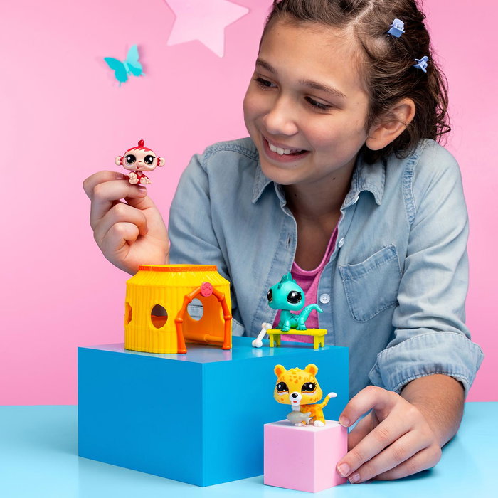 Bandai Littlest Pet Shop Pack Tiki Jungle - 8 Pièces Bandai Littlest Pet Shop Pack Tiki Jungle - 8 Pièces