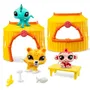 Bandai Littlest Pet Shop BF00515 - Pack Tiki Jungle de 7e Génération avec 3 Animaux à Tête Bobblin' et Accessoires - Jeu de Collection Enfant 4 Ans et Plus