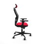 Piqueras y Crespo Chaise de Bureau avec Appui-tête Jorquera 3D036G2 Rouge