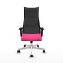Piqueras y Crespo Chaise de Bureau Albacete Rose et Noir