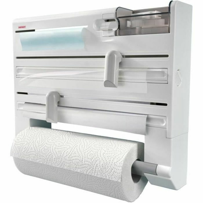Leifheit Parat Plus ComfortLine 25723 - Porte-rouleaux mural Blanc/gris