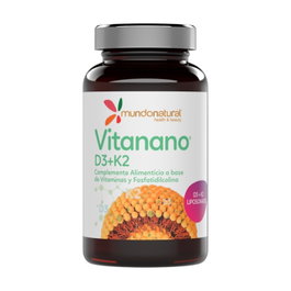 Mundonatural Vitanano Vitamines D3 + K2 Liposomées 30 capsules