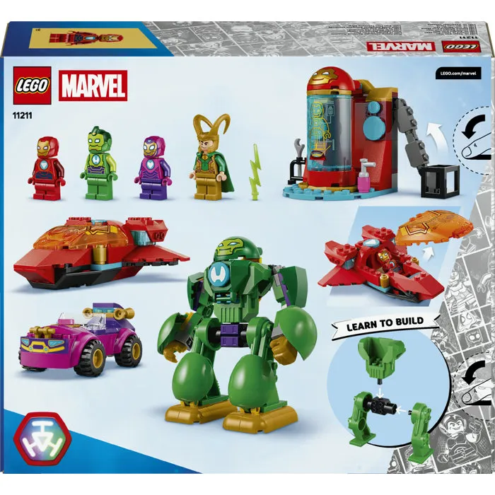 LEGO Marvel Iron Man et ses Amis Incroyables 11211 Loki contre la Team Iron Man - Jouet de construction