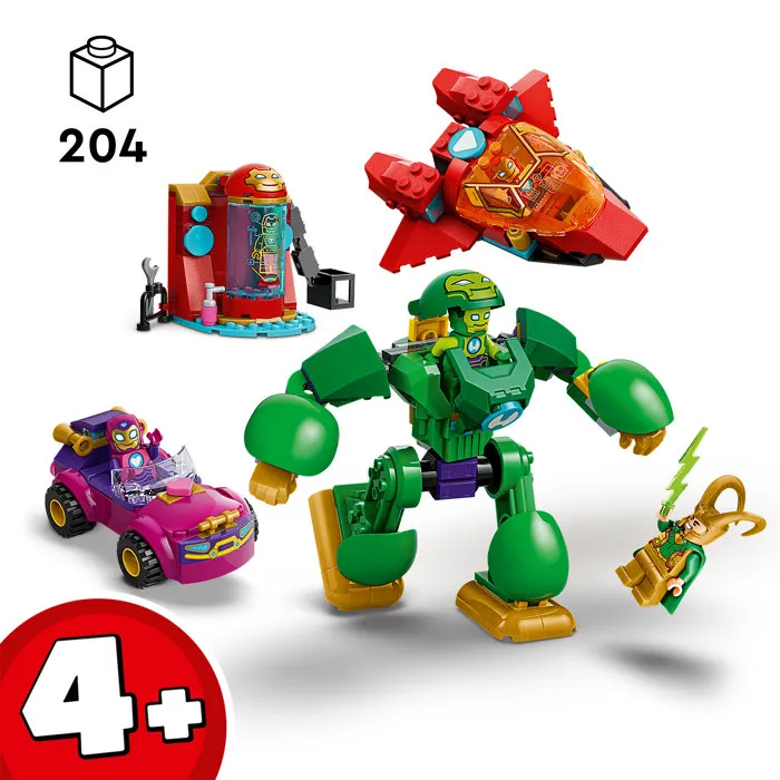 LEGO Marvel Iron Man et ses Amis Incroyables 11211 Loki contre la Team Iron Man - Jouet de construction