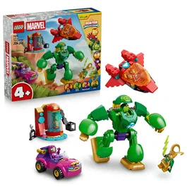 LEGO Marvel Iron Man et ses Amis Incroyables 11211 Loki contre la Team Iron Man - Jouet de construction