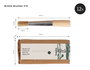 Innspiro Boîte de 12 pinceaux ronds n°0 en poils naturels pour pochoir