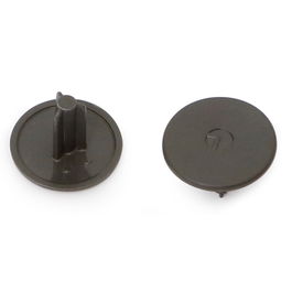 ITALIANA FERRAMENTA Tapon Plástico Ø15 Gris P/Target J12 Acabado Antracita (Set de 100)