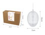 Innspiro Pack de 12 œufs en plastique transparent de 10 cm