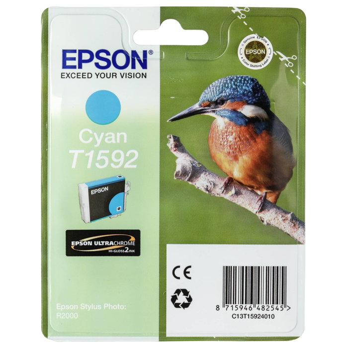 Epson Cartouche d'encre T1592 Cyan 17 ml C13T15924010