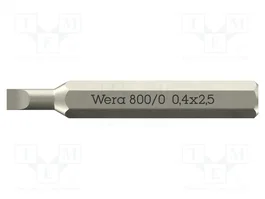 WERA Embout de tournevis plat 800/0 Micro 1,5x0,3mm