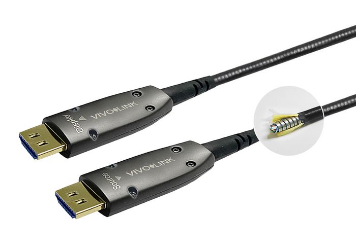 Vivolink Câble optique HDMI 4K blindé 100 m sur tambour