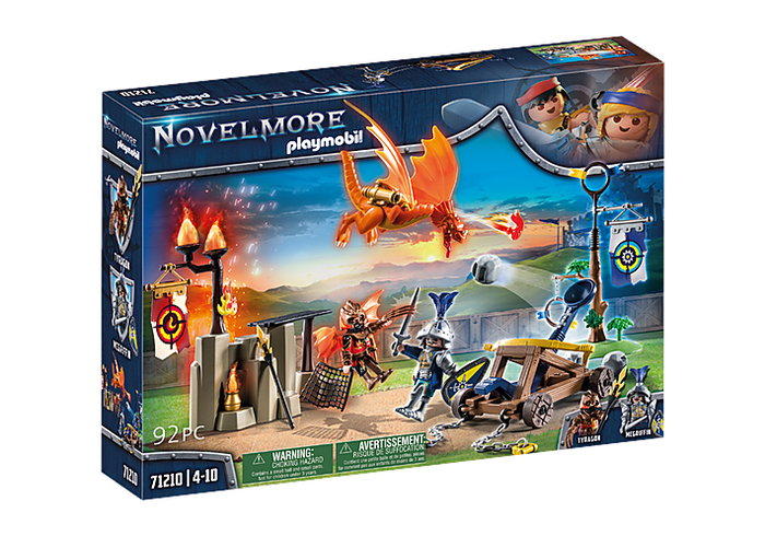 Playmobil Novelmore Vs Burnham Raiders - Set de jeu avec dragon et catapulte, à partir de 4 ans