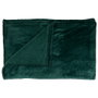 Home Deco Factory Couverture en flanelle Verte 150x200 cm