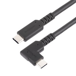 StarTech.com Câble USB-C 90° 1 m - USB 3.2 Gen 2 10 Gbps, Power Delivery 100W, Vidéo 8K, Noir