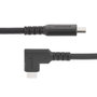 StarTech.com Câble USB-C 90° 1 m - USB 3.2 Gen 2 10 Gbps, Power Delivery 100W, Vidéo 8K, Noir