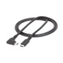 StarTech.com Câble USB-C 90° 1 m - USB 3.2 Gen 2 10 Gbps, Power Delivery 100W, Vidéo 8K, Noir