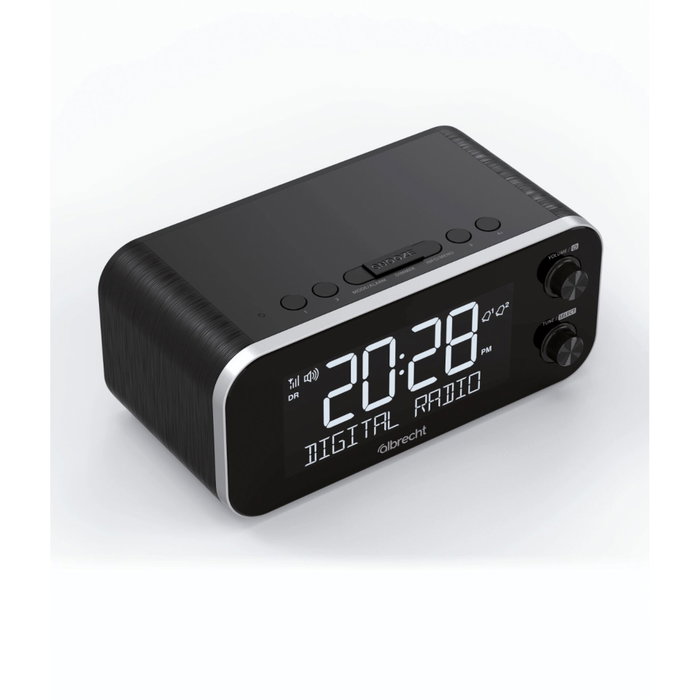 Albrecht DR 455 Radio-réveil DAB+/FM avec fonction ASA, Noir