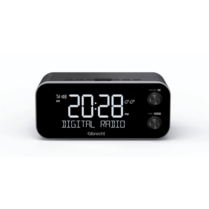 Albrecht DR 455 Radio-réveil DAB+/FM avec fonction ASA, Noir