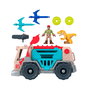 Imaginext - Véhicule de Secours Jurassic World Trek 'n Transform avec Transformation, Scanner à Rayons X, Lance-Projetiles et Figurines - Référence Jkf46