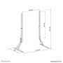 Neomounts DS45-430BL19 Support de Bureau pour TV et Moniteur à Poser, Compatible Écrans 23" à 75" jusqu'à 40 kg, VESA 200x200 à 800x400 mm, Réglable en Hauteur, Noir
