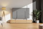 Neomounts DS45-430BL19 Support de Bureau pour TV et Moniteur à Poser, Compatible Écrans 23" à 75" jusqu'à 40 kg, VESA 200x200 à 800x400 mm, Réglable en Hauteur, Noir