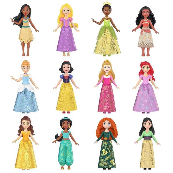 Mattel - Poupée articulée Princes Mini Disney 12 cm - Modèles assortis - Figurine de collection Mattel - Poupée articulée Princes Mini Disney 12 cm - Modèles assortis - Figurine de collection