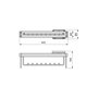 Emuca Porte-vêtements extractible Quartz pour armoire, Plastique et Aluminium, Titane
