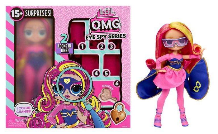 MGA - Poupée Sorpresa L.O.L. Surprise OMG Eye Spy Superhero avec 15 Surprises - Version Espagnole MGA - Poupée Sorpresa L.O.L. Surprise OMG Eye Spy Superhero avec 15 Surprises - Version Espagnole