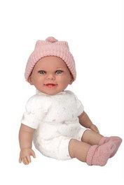 Arias Poupée Elegance 34 cm Babyto Rose avec Mécanisme Rire Try Me - Jouet avec Son