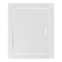 Edm Couvercle de regard encastrable rectangulaire en acier inoxydable blanc 20x25 cm