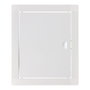 Edm Couvercle de regard encastrable rectangulaire en acier inoxydable blanc 20x25 cm