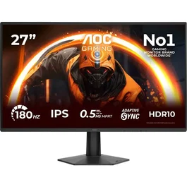 AOC Écran PC Gamer 27'' Full HD 180 Hz IPS 0,5 ms HDR10 Adaptive Sync