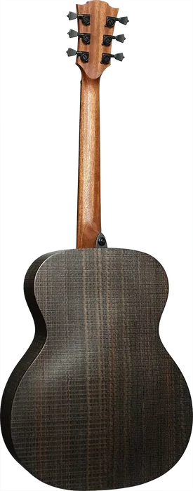 LAG Guitare Acoustique Auditorium Sauvage Brankowood Solide Table Eucalyptus Finition Satinée Naturelle Noire 650mm 20 Frettes Étui Inclus