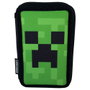 MANENTI Plumier Triple Compartiments avec Fermeture à Glissière Minecraft, Taille 20x13,5x6,5 cm