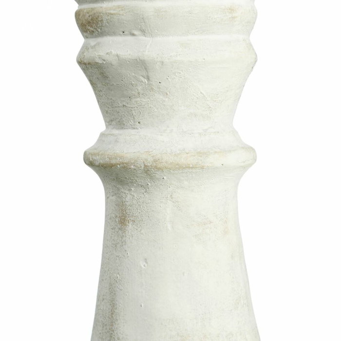 BigBuy Home Bougeoir Blanc Verre Ciment 20,5 x 20,5 x 80 cm BigBuy Home Bougeoir Blanc Verre Ciment 20,5 x 20,5 x 80 cm