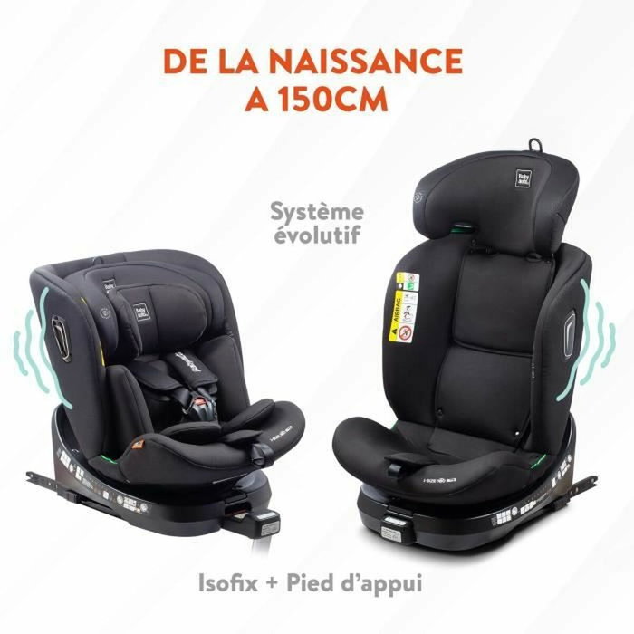 Babyauto Aitana Grey Anthracite - Siège auto pivotant 360° i-Size, 0-36 kg Babyauto Aitana Grey Anthracite - Siège auto pivotant 360° i-Size, 0-36 kg