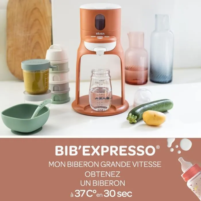 Beaba Bib'Expresso Préparateur Chauffe Biberon et Petits Pots Température Exacte Bain Marie Terracotta Beaba Bib'Expresso Préparateur Chauffe Biberon et Petits Pots Température Exacte Bain Marie Terracotta