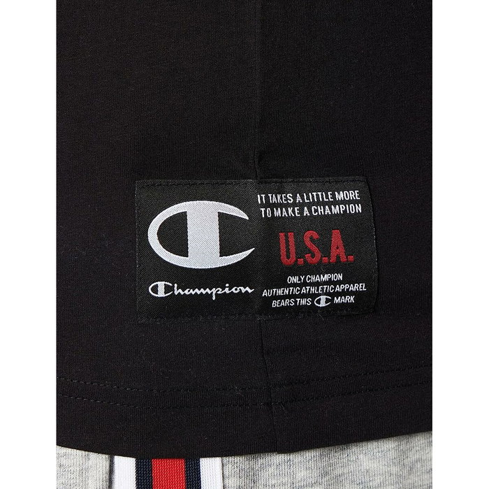 Champion T-shirt à manches courtes Crewneck Noir L