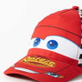 Cerdá Gorra Visera Curva Cars 53 cm - Bonnet de bain pour piscine enfant 3 ans et plus, couleur rouge