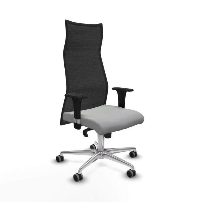 Piqueras y Crespo Chaise de Bureau Albacete XL Gris Clair et Noir Piqueras y Crespo Chaise de Bureau Albacete XL Gris Clair et Noir