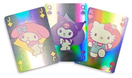 Sanrio jeu de cartes à jouer Hello Kitty & Friends Cupcake French-suited Deck Holographic