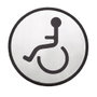 GSC Evolution Symbole de toilettes adhésif pour personnes à mobilité réduite Ø97mm
