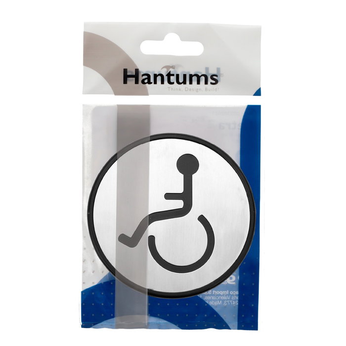 GSC Evolution Symbole de toilettes adhésif pour personnes à mobilité réduite Ø97mm GSC Evolution Symbole de toilettes adhésif pour personnes à mobilité réduite Ø97mm