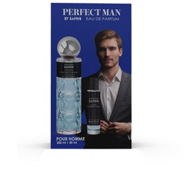 Parfums Saphir Homme Parfait Lot 2 pcs Eau de Parfum Boisée Pamplemousse Jasmin Vaporisateur 200ml + 30ml