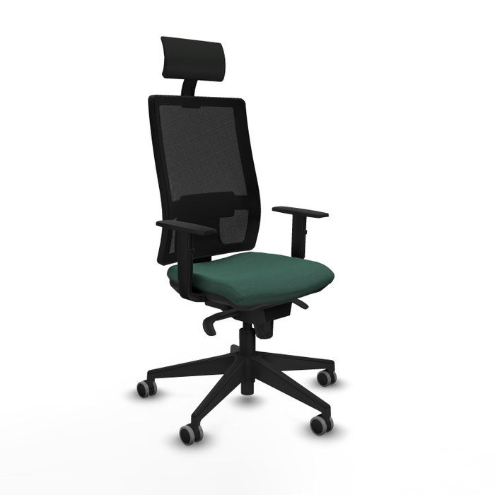 Piqueras y Crespo Chaise de Bureau Horna Vert Bouteille et Noir Piqueras y Crespo Chaise de Bureau Horna Vert Bouteille et Noir