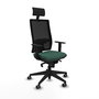 Piqueras y Crespo Chaise de Bureau Horna Vert Bouteille et Noir