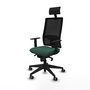 Piqueras y Crespo Chaise de Bureau Horna Vert Bouteille et Noir